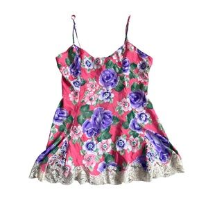 Vintage Victorias Secret floral and lace nighty